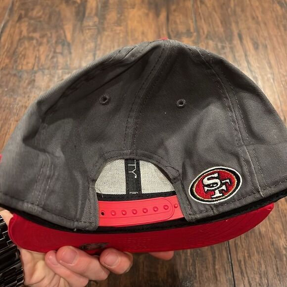 San Francisco 49ers 3d Logo NFL Football Hat Gray New Era Snapback Snap 9FIFTY - Picture 2 of 7